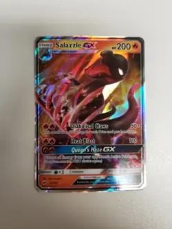 Salazzle GX - 25/147 - Pokemon Burning Shadows Sun & Moon Ultra Rare Card NM - Image 1