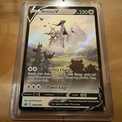 Pokemon Arceus V Promo Sword & Shield Black Star Promo Card SWSH204 Nintendo NM - Image 2