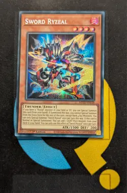 MP25-EN118 Sword Ryzeal Prismatic Secret Rare 1st Edition YuGiOh Card - Image 1