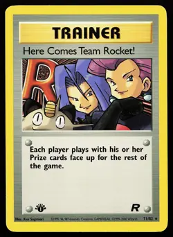 Here Comes Team Rocket! 71/82 1st Edition Rare Team Rocket Pokemon Card - Image 1