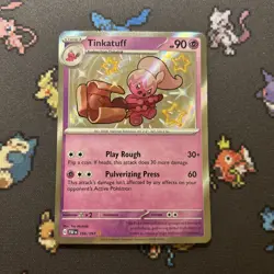 Tinkatuff 166/091 NM -Baby Shiny Pokemon Card- Paldean Fates (2z) - Image 1