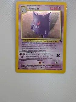 Vintage Gengar Fossil Holo 5/62 Pokemon Card - WOTC - Image 1