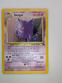 Vintage Gengar Fossil Holo 5/62 Pokemon Card - WOTC - Image 2