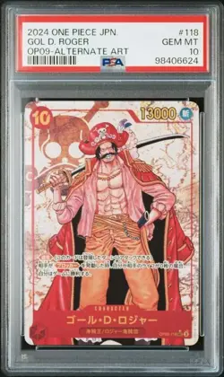 PSA 10 Roger SEC OP09-118 Emperors in the New World ONE PIECE Card Japanese - Image 1