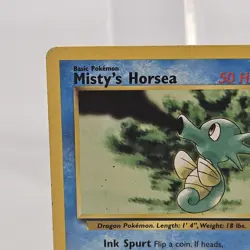 Pokemon TCG Mistys Horsea 87/132 Gym Challenge Vintage 2000 Card NM - Image 3