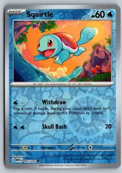Squirtle 007/165 Holo Common Miscellaneous Cards & Products Pokemon Holo NM - Image 1