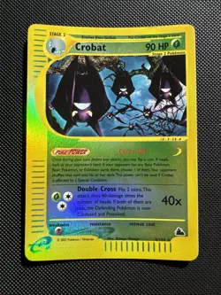 Pokemon Card Crobat 2003 Skyridge 6/144 Rare Reverse Holo E-Series - Image 1