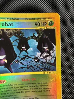 Pokemon Card Crobat 2003 Skyridge 6/144 Rare Reverse Holo E-Series - Image 5