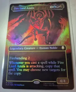 Fire Lord Azula * Borderless FOIL * - TLA Avatar: The Last Airbender - NM/MINT - Image 1
