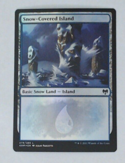 MTG Bling - Foil - Snow-Covered Island (279) - Kaldheim -J402 - Image 1