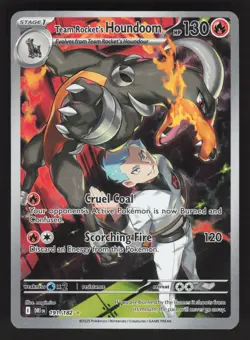 Team Rocket's Houndoom 191/182 Pokemon TCG Destined Rivals NM - Image 1