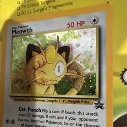Wizards of the Coast Meowth Wotc Promo Holo Promo ENG 1999 50HP 10/53 - Image 2