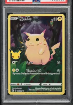 PSA-9 Pokemon TCG Pikachu Celebrations #005 - Image 1