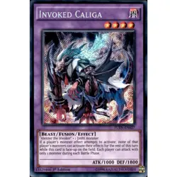 Invoked Caliga FUEN-EN027 Yu-Gi-Oh! Card Secret Rare 1st Edition - Image 1