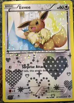 Pokemon Eevee Legendary Treasures Radiant Collection Holo Rare 60 HP RC14/RC25 M - Image 1