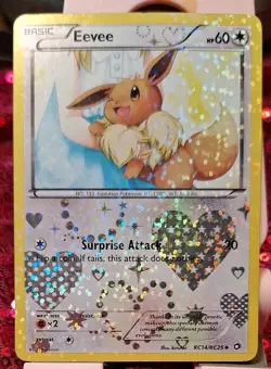 Pokemon Eevee Legendary Treasures Radiant Collection Holo Rare 60 HP RC14/RC25 M - Image 4