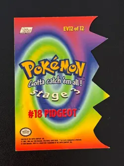 Pidgeot 18 EV12 Die Cut of 12 Pokemon Topps - Image 2