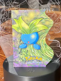 Oddish #43 Pokemon Vintage Topps Die-Cut Embossed EV4 Of 12 - Image 1