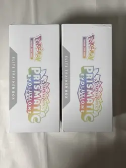 Pokemon TCG Prismatic Evolutions ETB Elite Trainer Box x2 NEW Factory Sealed - Image 4