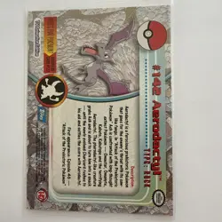 2000 Topps Pokemon TV Series Blue Logo #142 Aerodactyl Non Holo NM - Image 2