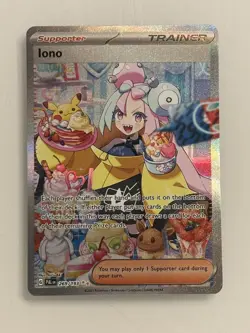Pokemon TCG Iono 269/193 Sv02: Paldea Evolved SIR NM/M - Image 1