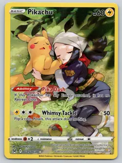 Pikachu TG05/TG30 Holo Lost Origin Trainer Gallery Pokemon NM - Image 1
