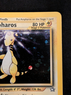 Pokemon TCG Ampharos 1/111 Neo Genesis Holo Rare Unlimited English 80 HP - Image 5