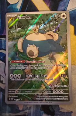 Snorlax 051 - Pokemon 151 (Pokemon Center Exclusive) Promo - NM - Image 1