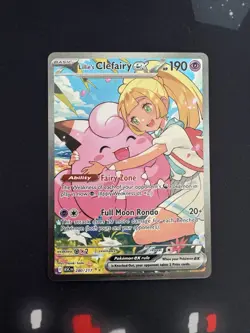 Pokemon Lillie's Clefairy ex 280/217 SIR Full Art Holo English - Image 1