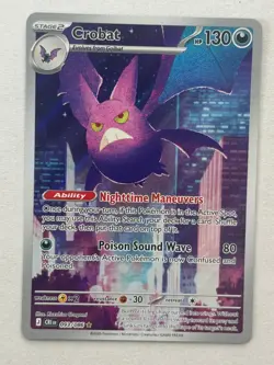 Crobat 093/086 Shiny Rare ME04: Chaos Rising Pokemon Near Mint - Image 1