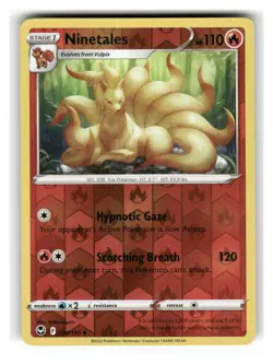 Ninetales 018/195 Uncommon Silver Tempest Pokemon Reverse Holo Near Mint - Image 1
