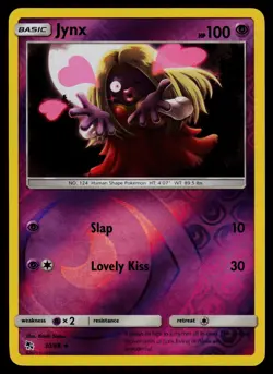 Jynx 30/68 Uncommon Hidden Fates Pokemon Reverse Holo Near Mint - Image 1