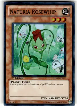 Naturia Rosewhip HA02-EN041 Super Rare Hidden Arsenal 2 Yu-Gi-Oh Near Mint - Image 1