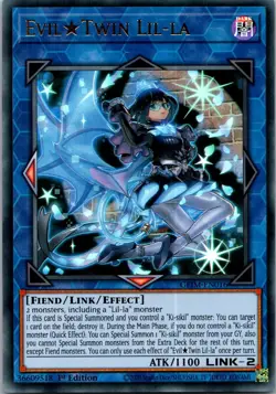 Yugioh Evil Twin Lil-la GEIM-EN016 1st Edition Ultra Rare NM - Image 1
