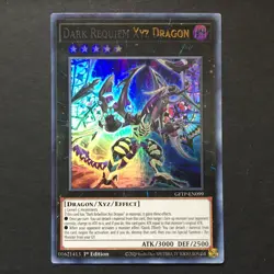 Yu-Gi-Oh! Misprint/Error Dark Requiem Xyz Dragon [GFTP-EN099] Ultra 1st Ed NM - Image 1