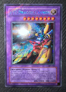 Yugioh XYZ-Dragon Cannon Unlimited Ed Secret BPT-010 LP (misprint holo bleed) - Image 5