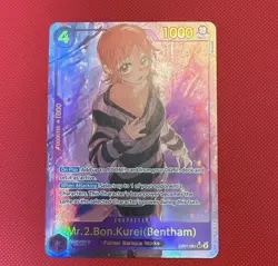 One Piece Card Game Mr.2.Bon.Kurei (Bentham) Alt Art | EB01-061 | NM - Nami - Image 1
