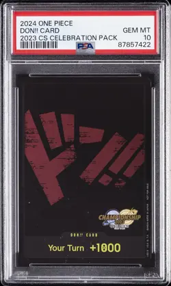 2024 ONE PIECE CHAMPIONSHIP 2023 CELEBRATION PACK DON!! CARD PSA 10 - Image 1