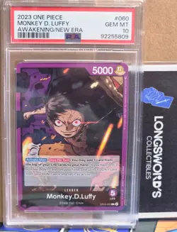 MONKEY D LUFFY - PSA 10 - 2023 One Piece OP05-060 AWAKENING OF THE NEW ERA - Image 2