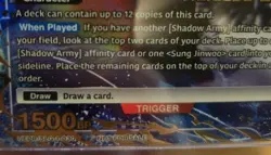 Union Arena Solo Leveling RELEASE EVENT Shadow Soldiers _ Alternate Art _ Foil - Image 2