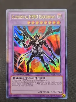 Elemental HERO Escuridao YG09-EN001 Yu-Gi-Oh! GX Manga Promotional Cards - Image 1