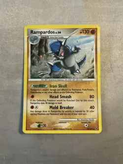 Pokemon TCG Platinum Rampardos Holo Rare Card 13/127 LP - Image 1