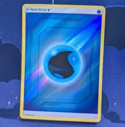 Water Energy 2019 Reverse Holo Pokemon Card Hidden Fates Pokemon TCG NM - Image 1