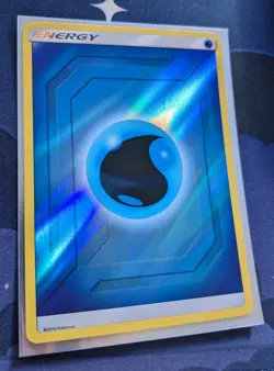 Water Energy 2019 Reverse Holo Pokemon Card Hidden Fates Pokemon TCG NM - Image 3