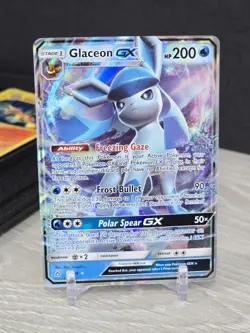 Pokemon Card TCG Glaceon GX 39/156 Ultra Rare Holo Prism Sun and Moon 2018 NM - Image 3