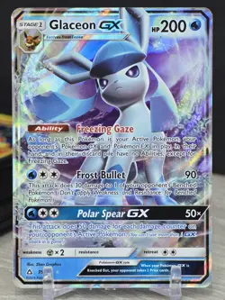 Pokemon Card TCG Glaceon GX 39/156 Ultra Rare Holo Prism Sun and Moon 2018 NM - Image 5
