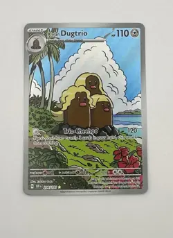 Pokemon Card Alolan Dugtrio 208/191 Illustration Rare Surging Sparks NM - Image 1
