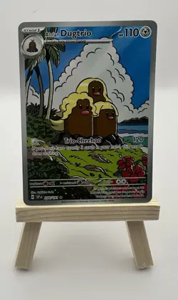 Pokemon Card Alolan Dugtrio 208/191 Illustration Rare Surging Sparks NM - Image 3