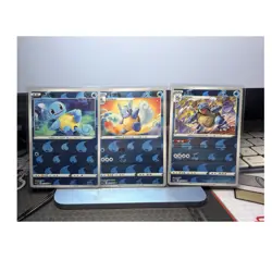 Nintendo Pokemon TCG 2024 3-Card Chinese Lot Squirtle Wartortle Blastoise - Image 1