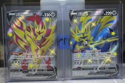 Pokemon Card TCG - Zacian V (Shiny) & Zamazenta V (Shiny) SWSH Promos - NM - Image 1